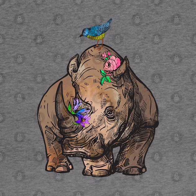 Cute rhino by LittleAna